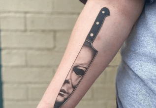 Simple:_Trjcdwmlja= Michael Myers Tattoo