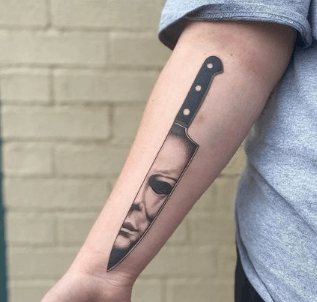 Simple:_Trjcdwmlja= Michael Myers Tattoo