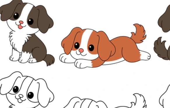 Cute:1z3gnwg-Pji= Dog Coloring Pages