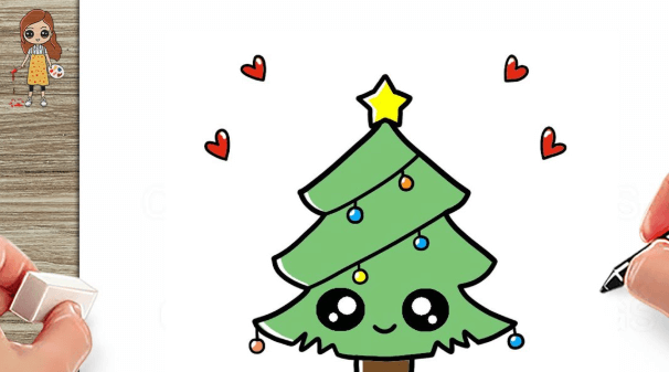 Cute:4tyv4g2vqmo= Christmas Tree Drawing